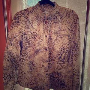 Fierce Animal Print Bomber Jacket